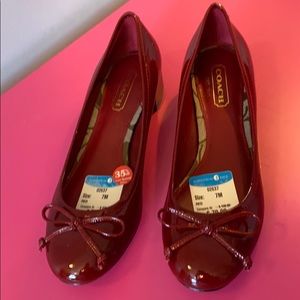 Coach Red patent heels